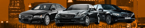 Private transfer from Madrid to Valencia with Sedan Limousine