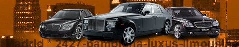 Private transfer from Madrid to Pamplona with Luxury limousine
