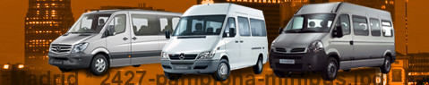 Transfert privé de Madrid à Pamplona avec Minibus