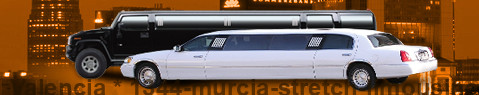 Transfert privé de Valence à Murcia avec Stretch Limousine